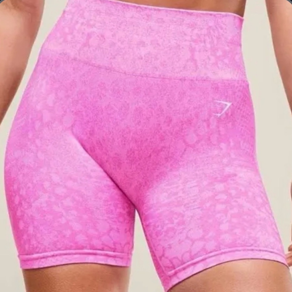 Gymshark Adapt X Whitney Animal Seamless Shorts - Sour Pink/Vibrant Pink